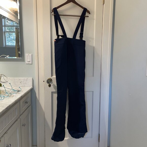 Slalom Ski Pants Women's size 12 Navy with Suspenders - Picture 2 of 7